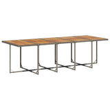 Set da pranzo da giardino da 15 pz con Cuscini in Polyrattan Grigio