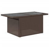 Set Divani da Giardino 6 pz con Cuscini Marrone in Polyrattan