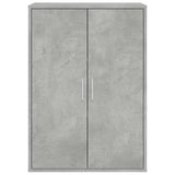 Credenze 2 pz Grigio Cemento 60x31x84 cm in Legno truciolato