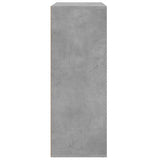 Credenze 2 pz Grigio Cemento 60x31x84 cm in Legno truciolato