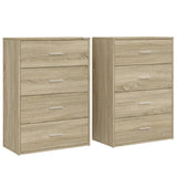 Credenze 2 pz Rovere Sonoma 60x31x84 cm in Legno truciolato