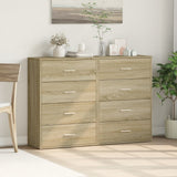 Credenze 2 pz Rovere Sonoma 60x31x84 cm in Legno truciolato