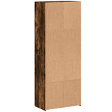 Schedario Rovere Fumo 60x32x153 cm in Truciolato