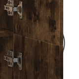 Schedario Rovere Fumo 60x32x153 cm in Truciolato