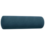 Set di Divani 3 pz con Cuscini e Rinforzi Blu in Velluto