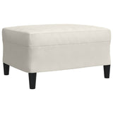 Set di Divani 4 pz con Cuscini e Rinforzi Crema in Velluto