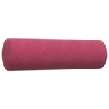 Set di Divani 3 pz con Cuscini e Rinforzi Rosso Vino in Velluto