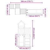 Set da Gioco da Esterno in Legno di Pino Impregnato