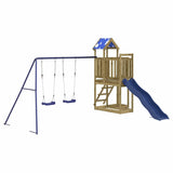 Set da Gioco da Esterno in Legno di Pino Impregnato