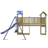 Set da Gioco da Esterno in Legno di Pino Impregnato