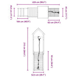 Set da Gioco da Esterno in Legno di Pino Impregnato