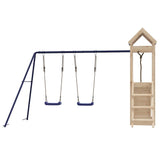 Set da Gioco da Esterno in Legno Massello di Pino