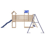 Set da Gioco da Esterno in Legno Massello di Pino