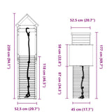 Set da Gioco da Esterno in Legno Massello di Douglas