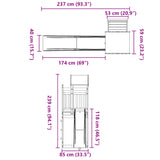 Set da Gioco da Esterno in Legno Massello di Douglas