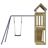 Set da Gioco da Esterno in Legno di Pino Impregnato