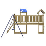 Set da Gioco da Esterno in Legno di Pino Impregnato