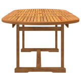 Set Pranzo da Giardino 7pz Legno Massello di Acacia e Textilene