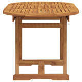 Set Pranzo da Giardino 5pz Legno Massello di Acacia e Textilene
