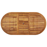 Set Pranzo da Giardino 7pz Legno Massello di Acacia e Textilene
