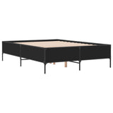 Giroletto Nero 135x190 cm in Legno truciolato e Metallo