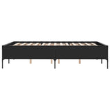 Giroletto Nero 135x190 cm in Legno truciolato e Metallo