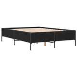 Giroletto Nero 135x190 cm in Legno truciolato e Metallo