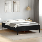 Giroletto Nero 135x190 cm in Legno truciolato e Metallo