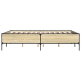 Giroletto Rovere Sonoma 135x190 cm in Legno truciolato Metallo