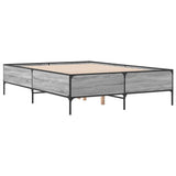 Giroletto Grigio Sonoma 135x190 cm in Legno truciolato Metallo