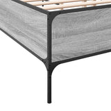Giroletto Grigio Sonoma 135x190 cm in Legno truciolato Metallo