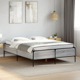 Giroletto Grigio Sonoma 135x190 cm in Legno truciolato Metallo