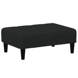 Poggiapiedi Nero 77x55x31 cm in Velluto
