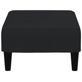 Poggiapiedi Nero 77x55x31 cm in Velluto