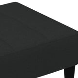 Poggiapiedi Nero 77x55x31 cm in Velluto