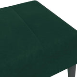 Poggiapiedi Verde Scuro 77x55x31 cm in Velluto