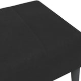 Poggiapiedi Nero 77x55x31 cm in Velluto