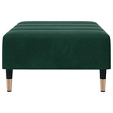 Poggiapiedi Verde Scuro 77x55x31 cm in Velluto