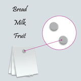 Lavagna Magnetica a Parete Bianca 30x20 cm Vetro Temperato