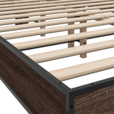 Giroletto Rovere Marrone 140x190cm in Legno truciolato Metallo