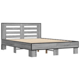 Giroletto Grigio Sonoma 135x190 cm in Legno truciolato Metallo