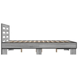 Giroletto Grigio Sonoma 135x190 cm in Legno truciolato Metallo