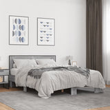 Giroletto Grigio Sonoma 135x190 cm in Legno truciolato Metallo