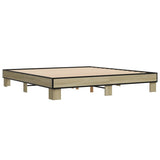 Giroletto Rovere Sonoma 160x200 cm in Legno truciolato Metallo