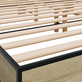 Giroletto Rovere Sonoma 160x200 cm in Legno truciolato Metallo