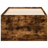 Divano Letto con Cassetti senza Materasso Rovere Fumo 90x190 cm