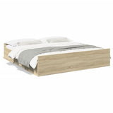 Giroletto Cassetti Rovere Sonoma 180x200 cm Legno truciolato
