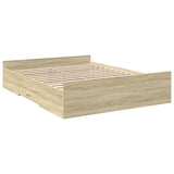 Giroletto Cassetti Rovere Sonoma 160x200 cm Legno truciolato