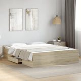 Giroletto Cassetti Rovere Sonoma 160x200 cm Legno truciolato
