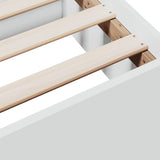 Giroletto con Cassetti Bianco 140x200 cm in Legno truciolato